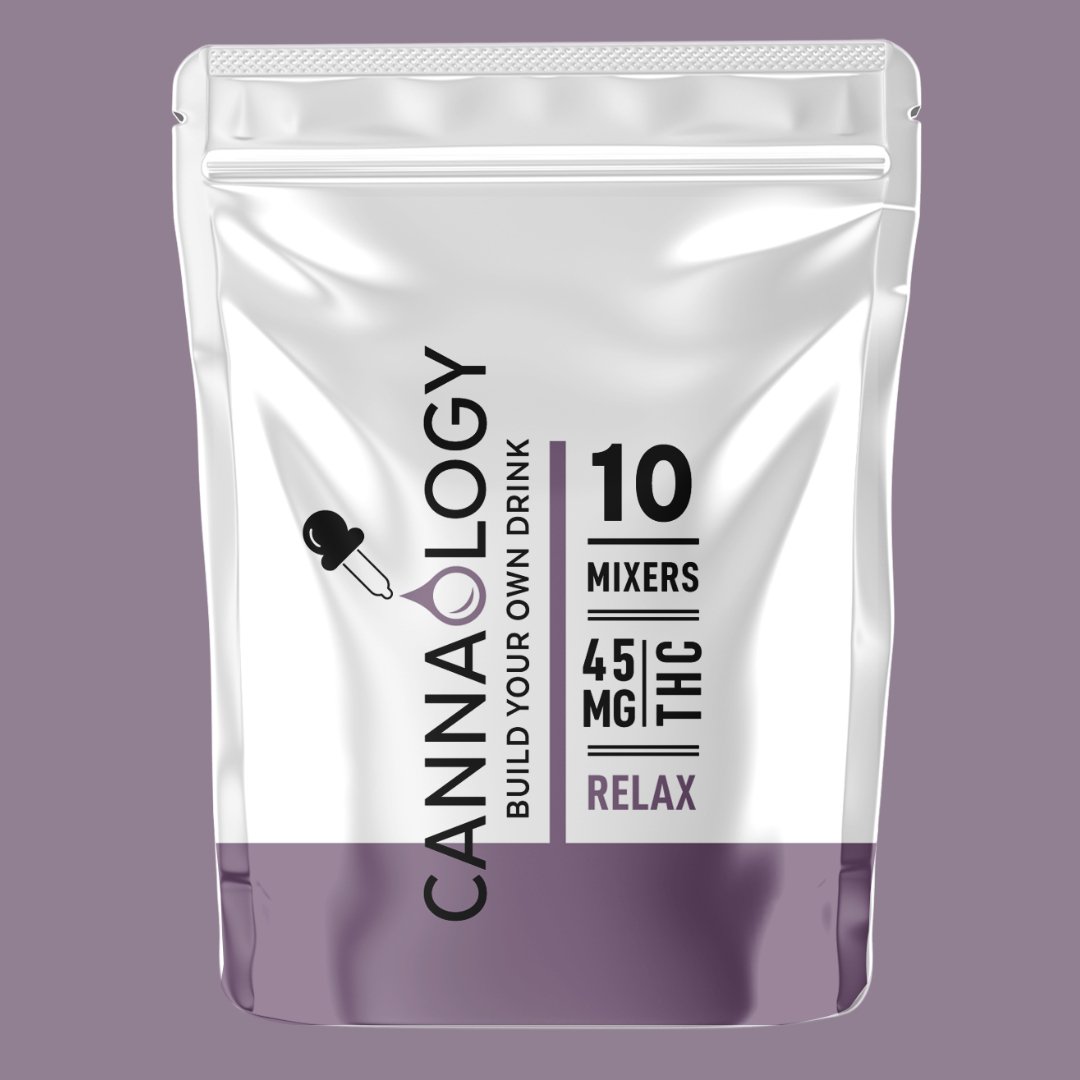 Cannaology | 45MG THC | 4.5MG Per Mixer | Relax | 12 Pack - Emerald Elements