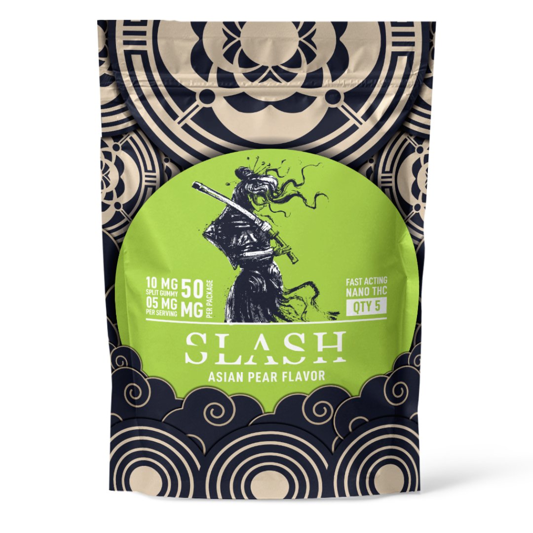 Slash | Asian Pear | 50MG THC | 10MG THC SPLITS - Emerald Elements