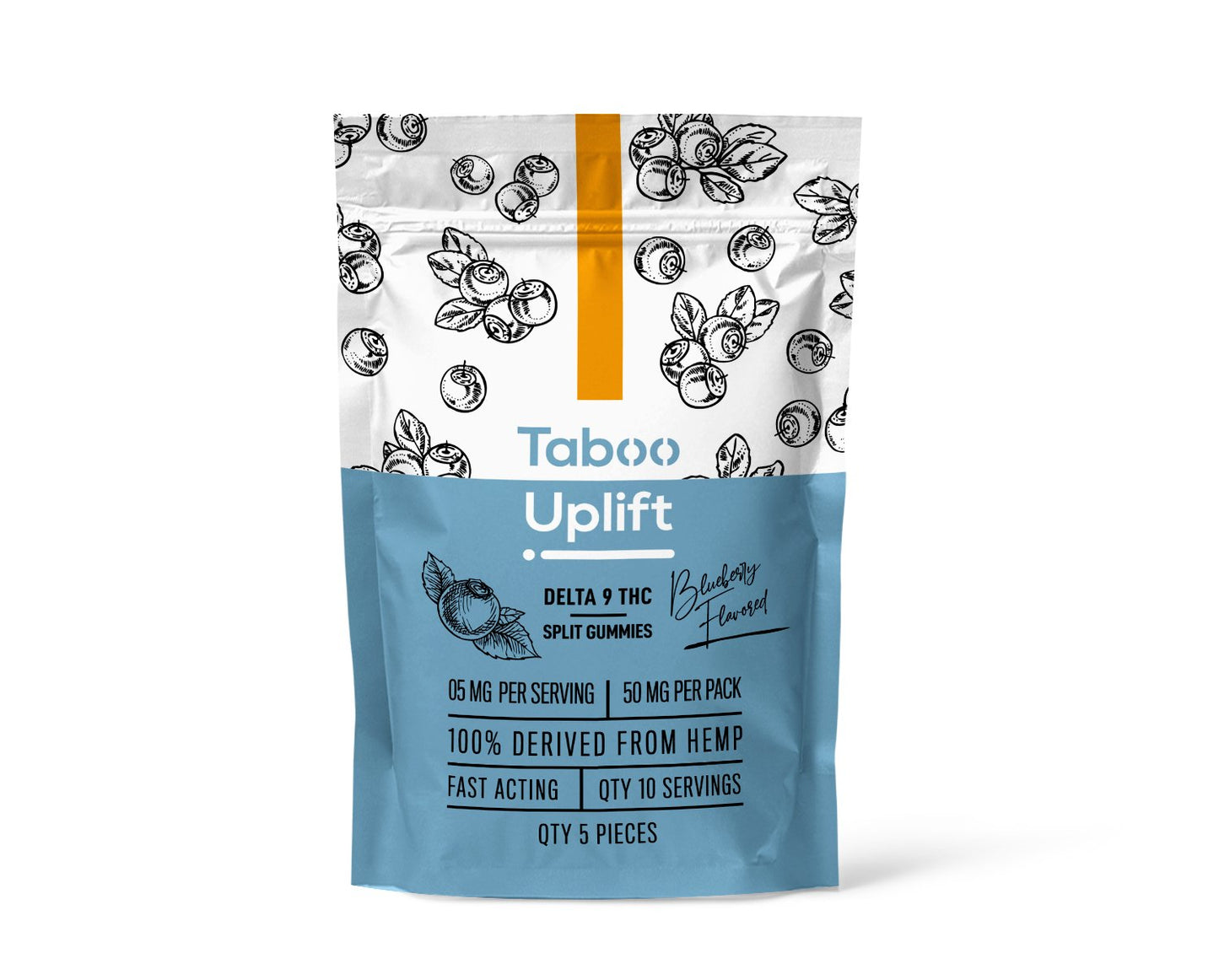 Taboo | Uplift | Blueberry | 5mg Delta 9 | Fast Acting | 12 pack - Emerald Elements