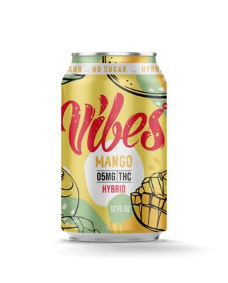 Vibes | Delta 9 THC | 5mg | Drink | Mango | Hybrid | 24 Pack - Emerald Elements