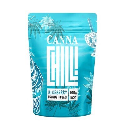 Canna Chill Gummies Blueberry Indica | 5mg Delta 9 Fast Acting + Strain Specific Terpenes - Emerald Elements