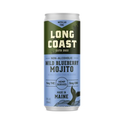 Long Coast | Wild Blueberry Mojito | 1:1 | 5mg Delta 9 | 5mg CBD | 12 pack - Emerald Elements