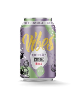 Vibes Delta 9 THC 10mg | Drink Black Cherry | Indica | 24 Pack - Emerald Elements